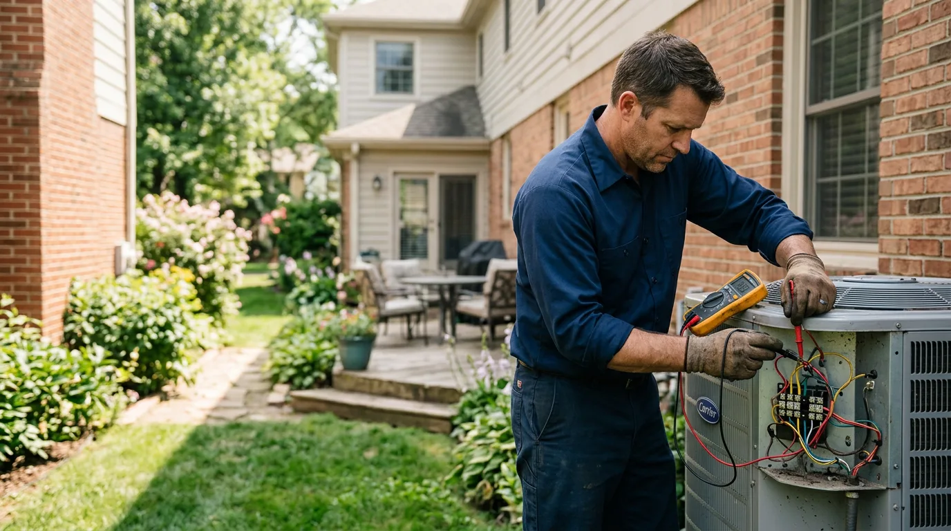 HVAC technician working near Montgomery, PA